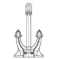 JVL-6 Cast Iron 20Tons High Holding Power Spek Marine Boat Anchors