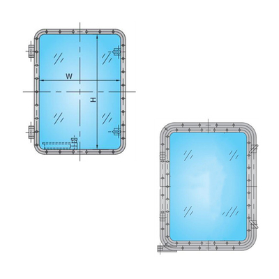 Toughened Glass 600x300mm Soundproof Sliding Window Marine Boat Accessory