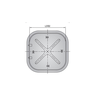 BV Steel Type D Marine Hatch Cover Push Opening Waterproof