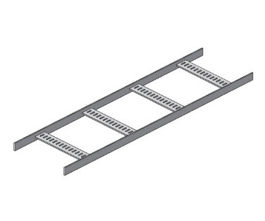 HDG Hot Dip Galvanized Flat Steel Marine Cable Ladder 75mm Width