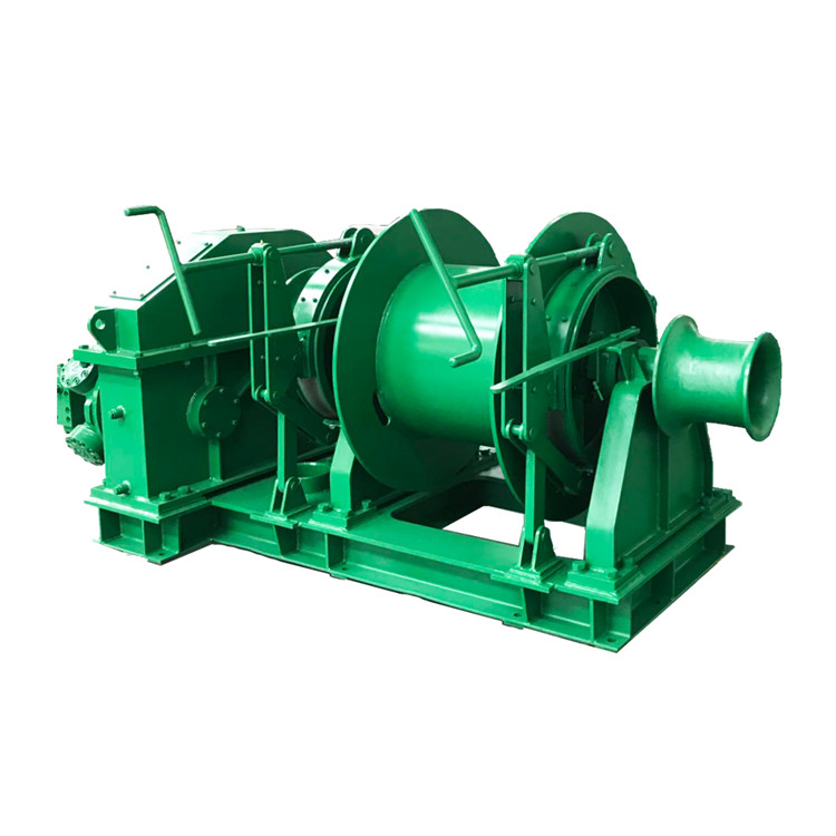 Weight 9Tons Motor Power 75KW Rated Pull 200KN Marine Anchor Winch